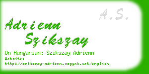 adrienn szikszay business card